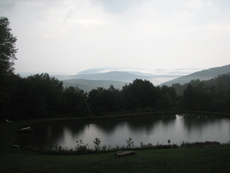 Andes, NY Mountains in Andes Black and White photo, picture, image