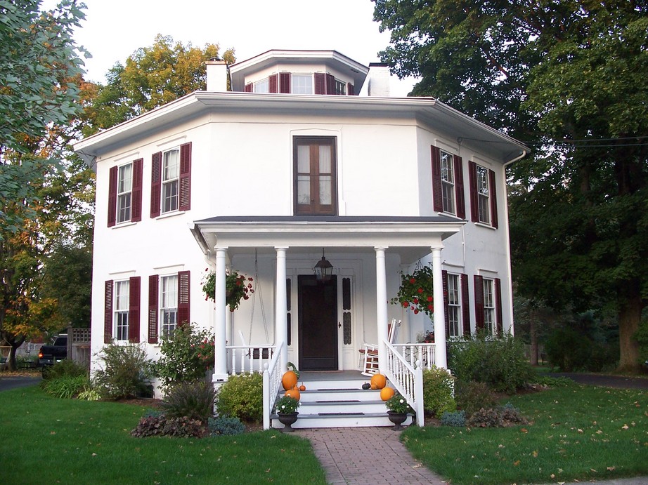 Homer, NY the octagon house in homer photo, picture, image (New York