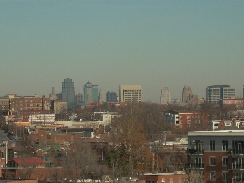 Kansas City, MO Downtown view from a parking garage in Westport photo, picture, image