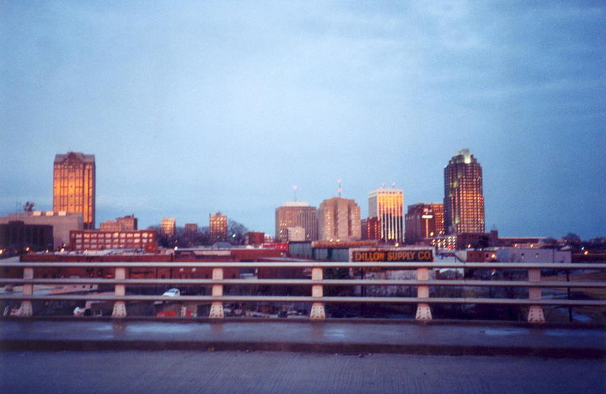 Raleigh, NC Skyline from the Boylan Ave bridge photo, picture, image