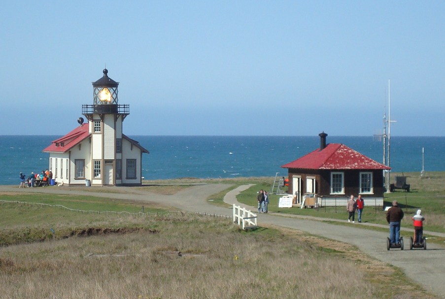 Mendocino, CA Pt. Cabrillio Lighthouse between Mendocino & Ft