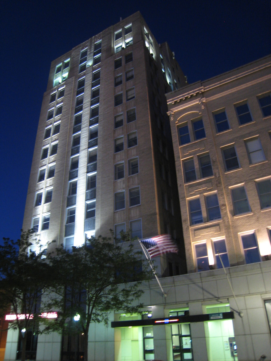 Decatur, IL The Barnes Citizens Building (left) with the older Citizens Building (c. 1920) on