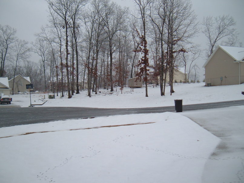 Clarkesville, GA 1st snowfall of 2008 photo, picture, image