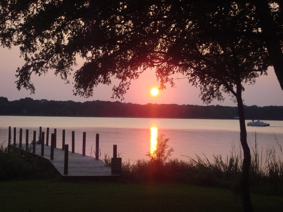 Mexia, TX Sunset in July photo, picture, image (Texas) at