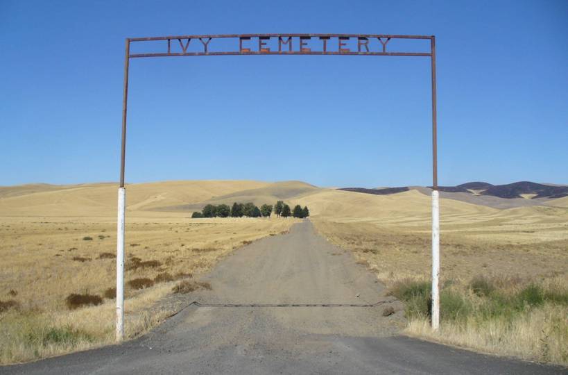 Prescott, WA Prescott cemetery gate photo, picture, image (Washington) at