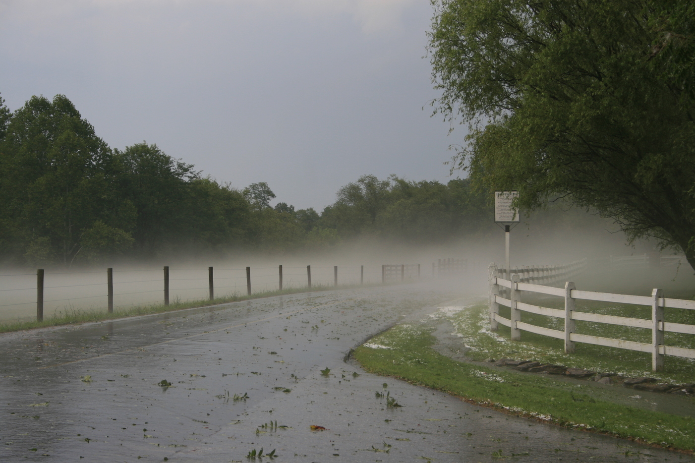 Quarryville, PA fog after the storm photo, picture, image
