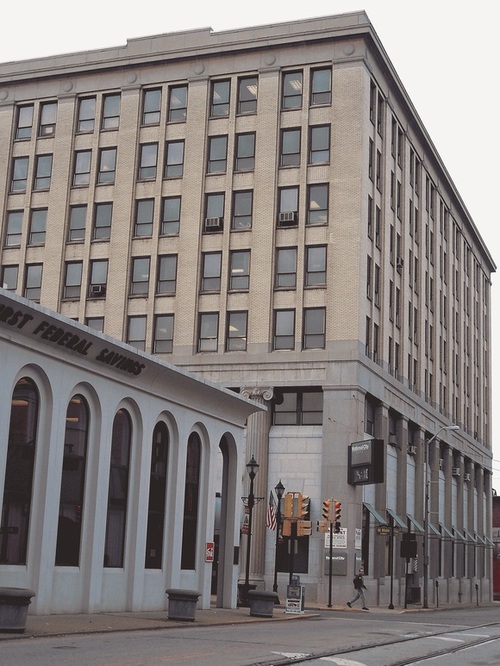 Uniontown, PA North Beeson Avenue looking toward the National City