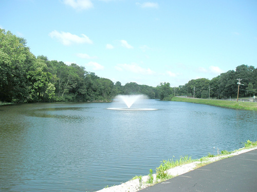 Piqua, OH Echo Lake from Linear Park path photo, picture, image (Ohio