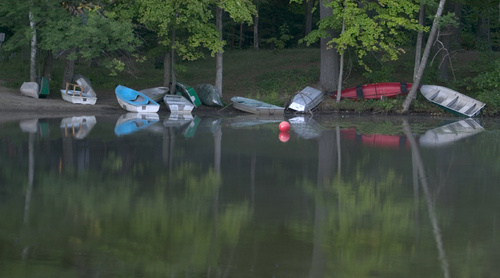 Lake Luzerne, NY morning lake photo, picture, image (New York) at