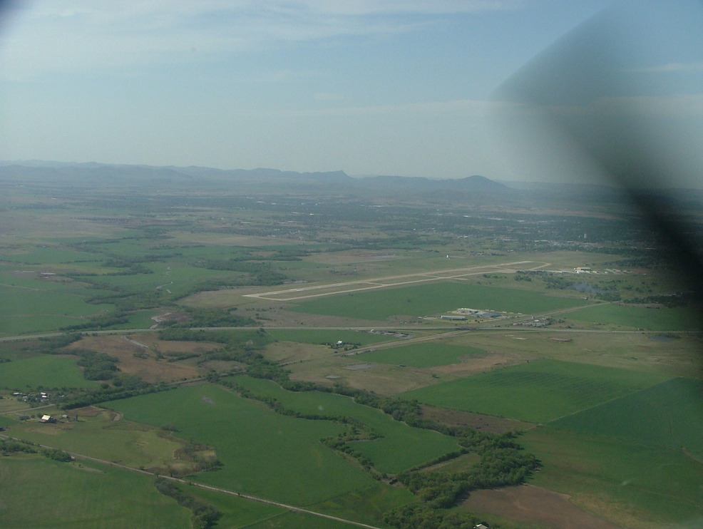 Lawton, OK Lawton Airport looking Northwest from the air. photo