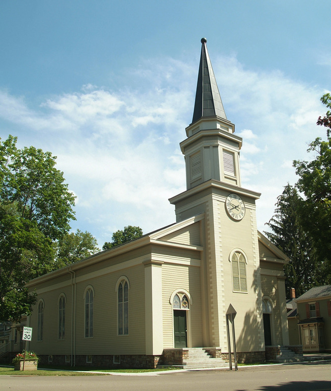Angelica, NY The Grange Hall, inside the Historic District, located