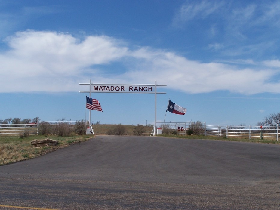 Matador, TX Entrance to the Matador Ranch photo, picture, image