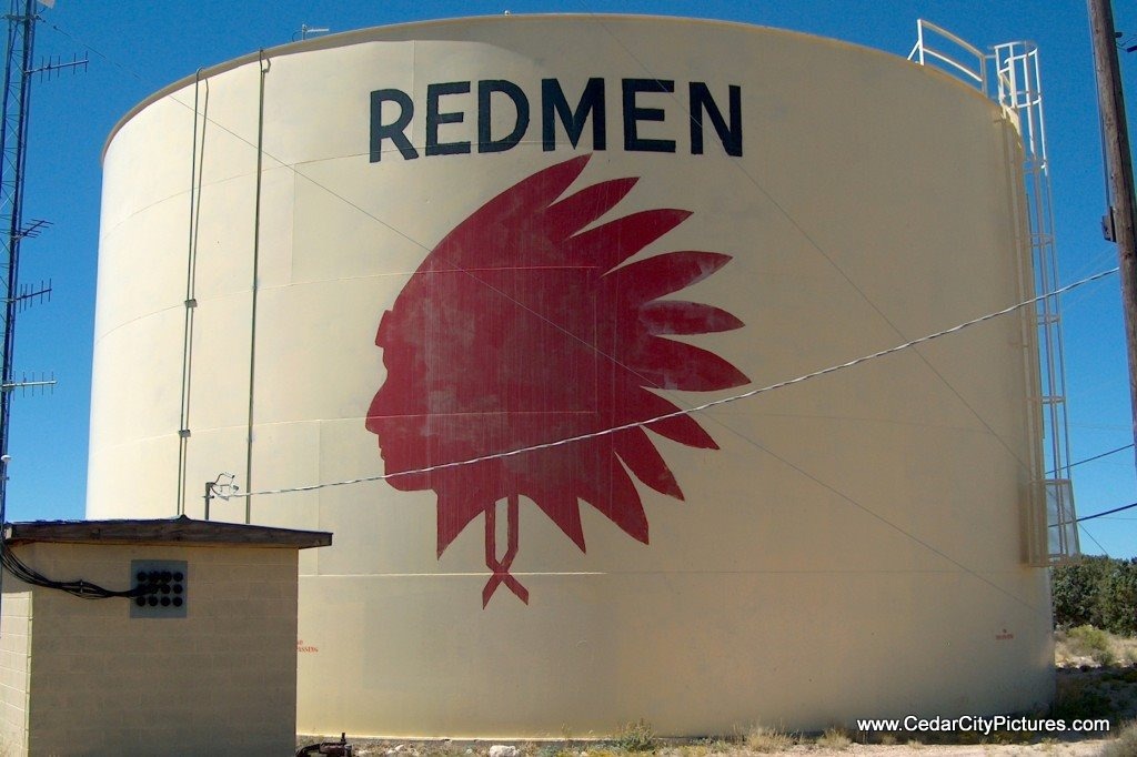 Cedar City, UT Cedar City Redmen Water Tank photo, picture, image (Utah) at