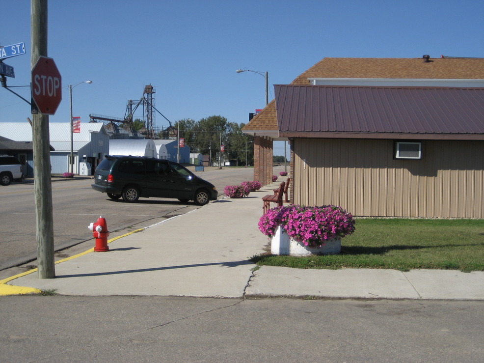 Toronto, SD Toronto, SD Wave Petunias line Main St in September 2009