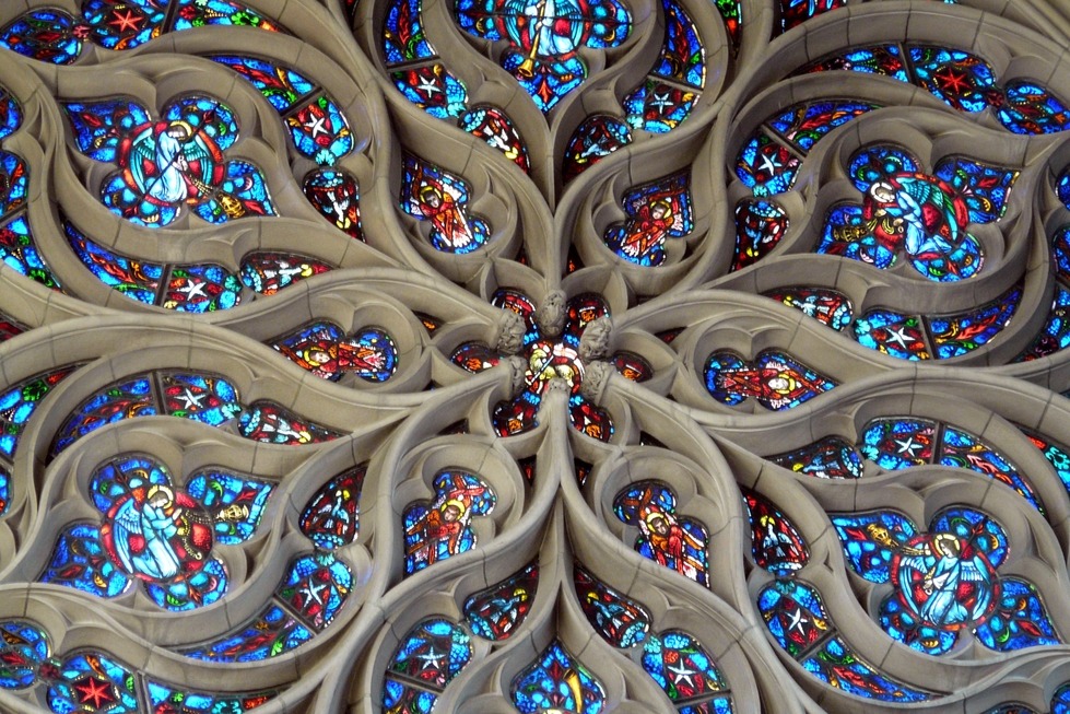 Spokane, WA The Rose Window of St. John's Episcopal Church photo