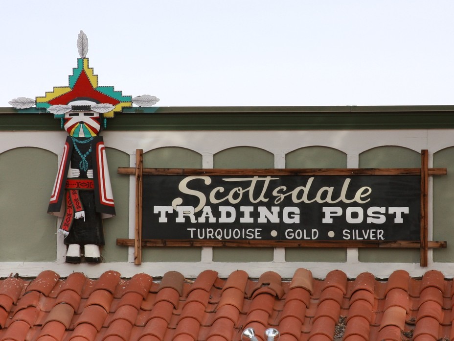 Scottsdale, AZ Scottsdale Trading Post Sign photo, picture, image