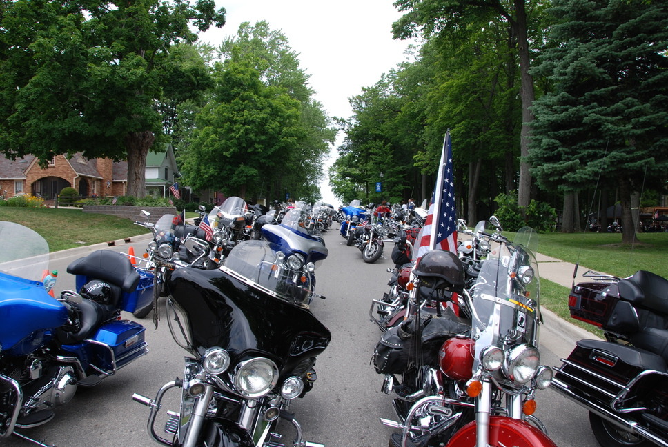 Lake Odessa, MI Not sure. Services being held in park. 100's present