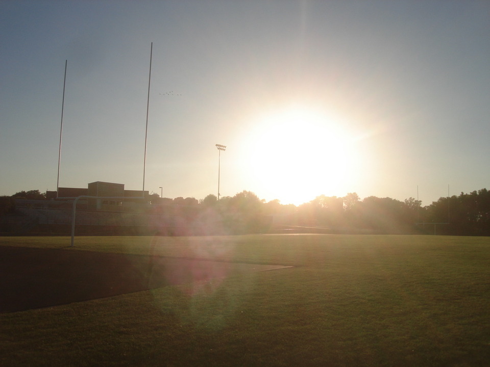 Dell Rapids, SD Sunset at DRHS Football field photo, picture, image
