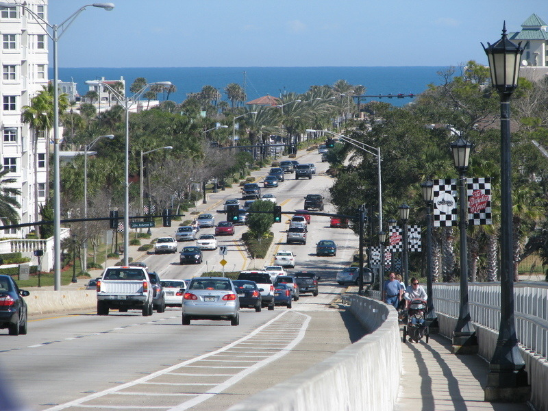 Ormond Beach, FL Traffic at Granada Bridge, Ormond Beach, FL