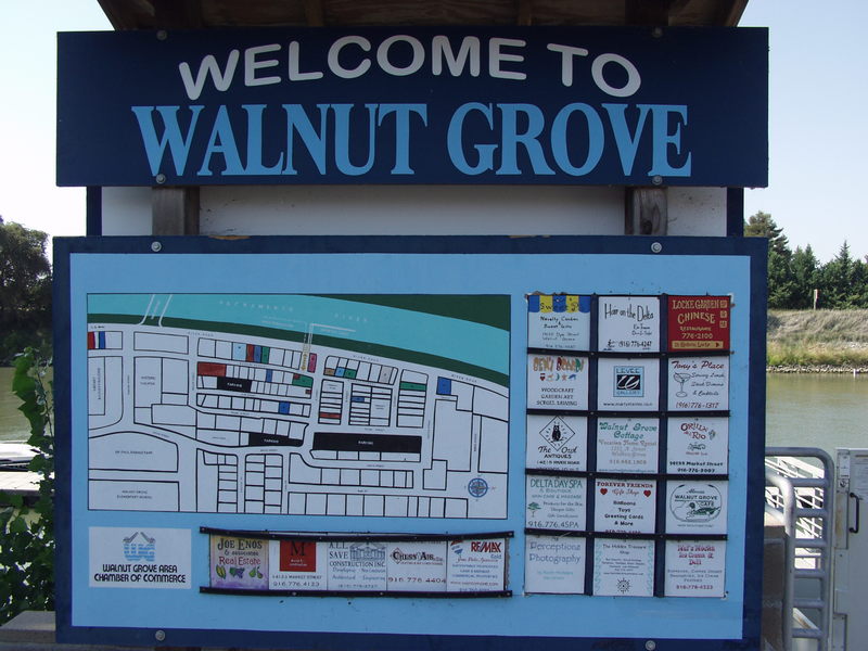 Walnut Grove, CA sign in Walnut Grove photo, picture, image
