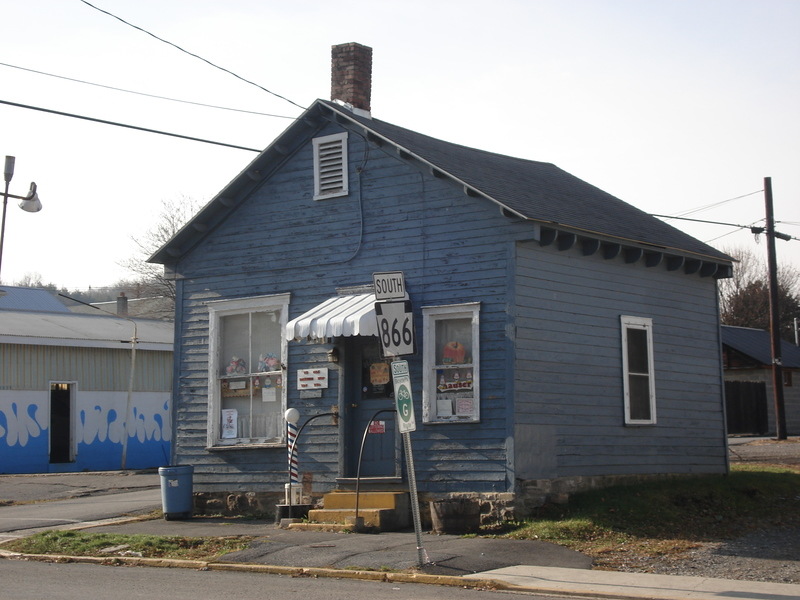 Williamsburg, PA Ye Olde Barber Shop High Street photo, picture