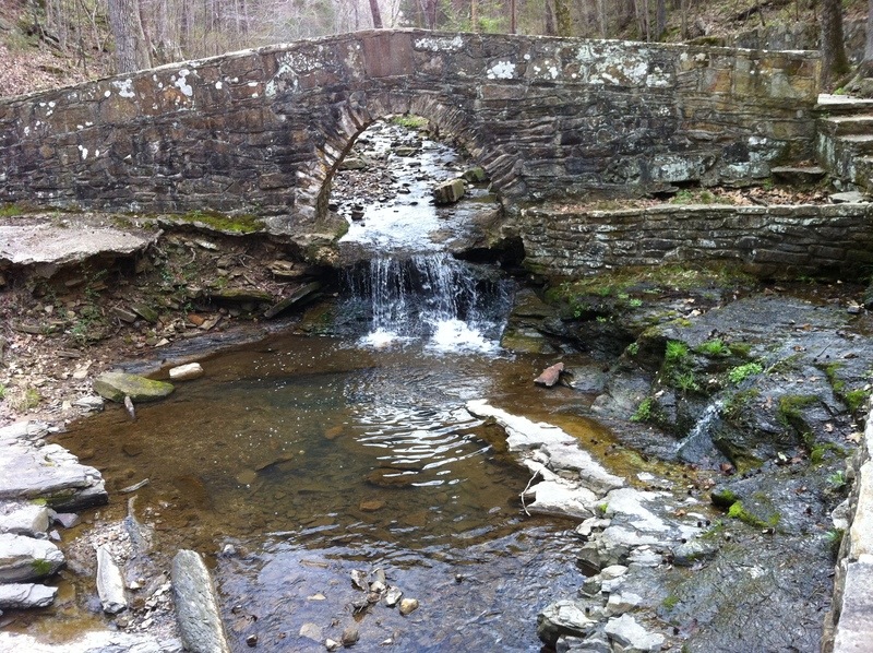 Mountain View, AR City Park Bridge and Waterfall photo, picture