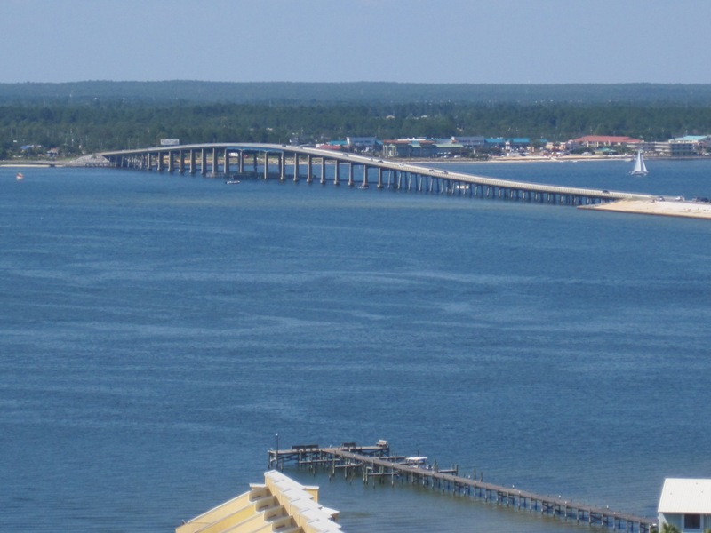 Gulf Breeze, FL Navarre Bridge across Santa Rosa Sound from Navarre