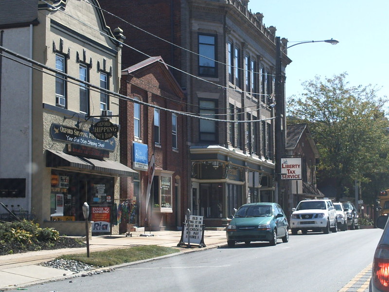 Oxford, PA the start of the street work photo, picture, image