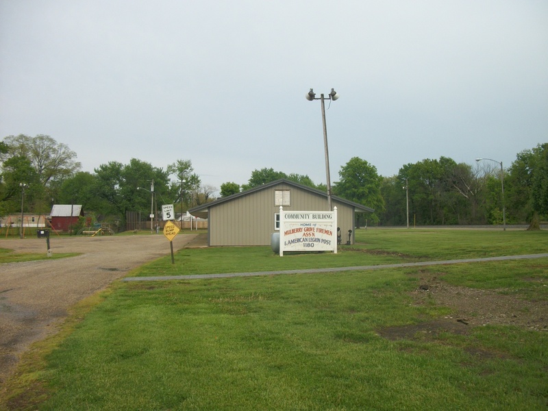 Mulberry Grove, IL Park and American Legion Post, MG Fireman area