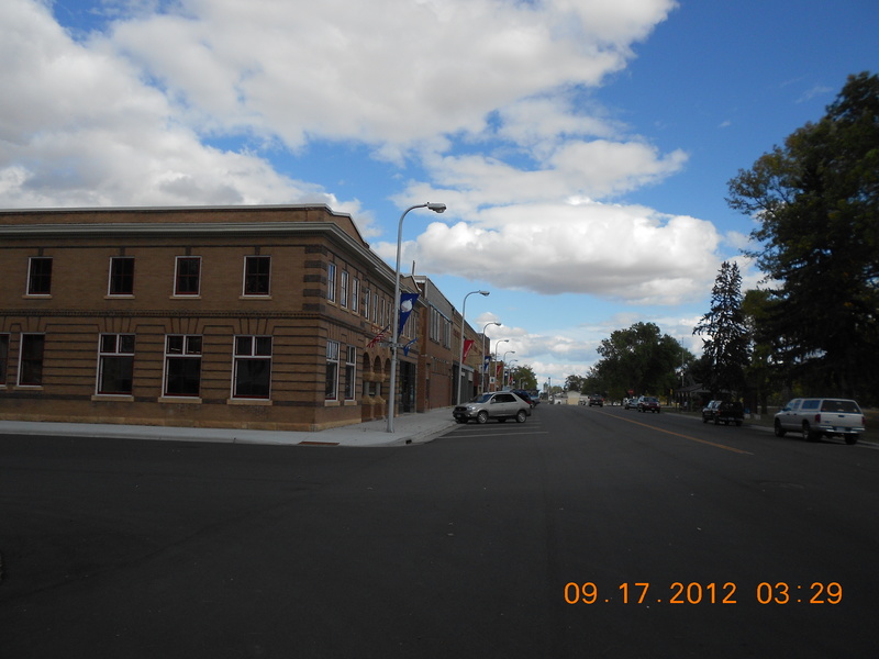 Atwater, MN Main street and was the Hotel on corner photo, picture