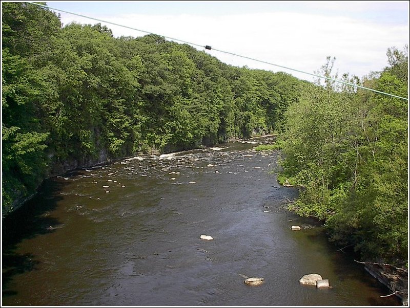 Pulaski, NY The Salmon River which runs through the middle of the