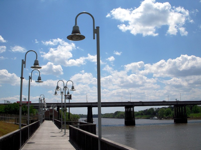 Monroe, LA Ouachita riverwalk and I20 bridge Monroe Downtown photo