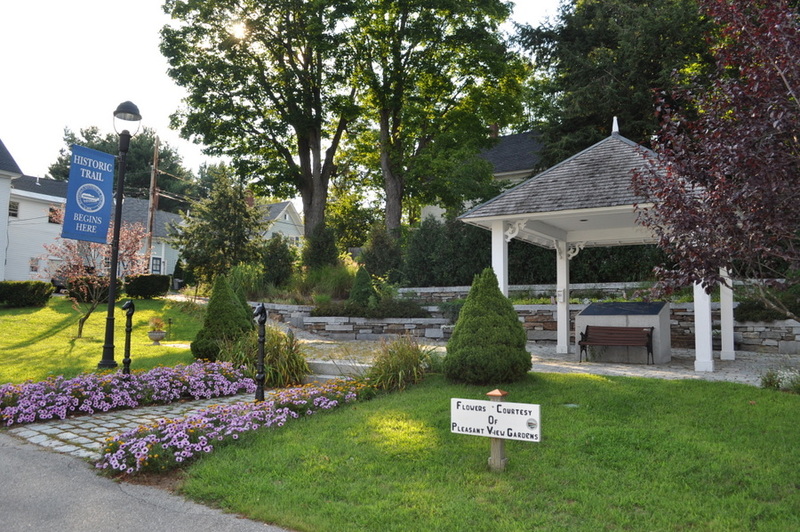 Pittsfield, NH Frank Lyman Park, Historical walking tour map. photo