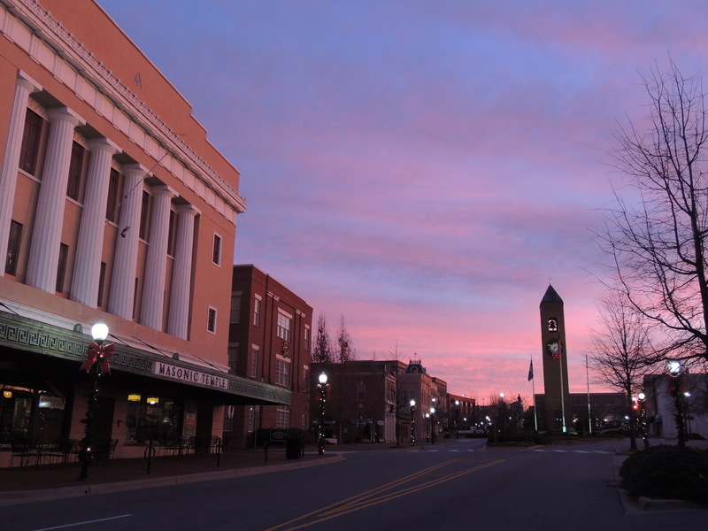 Spartanburg, SC W Main St. / Sunrise Downtown photo, picture, image