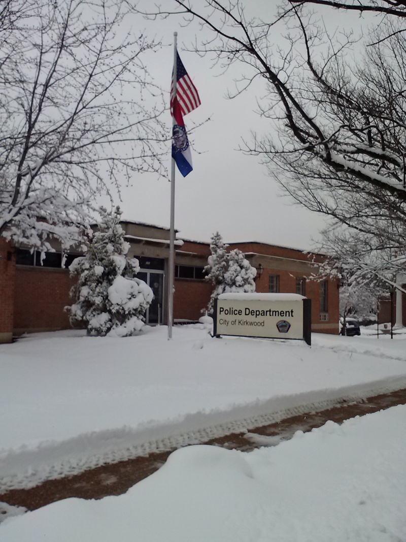 Kirkwood, MO Kirkwood snow storm March 2013,Police Department photo