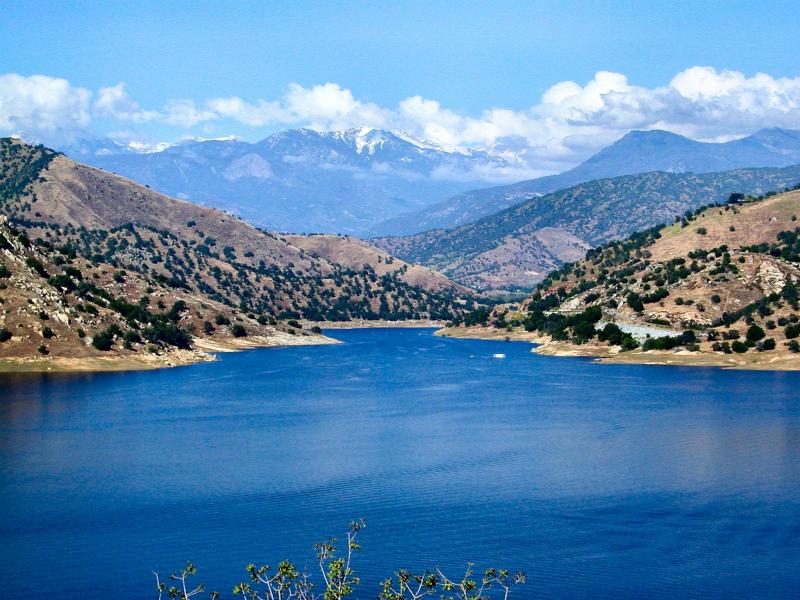 Three Rivers, CA View across Lake Kaweah on Hwy 198 just outside