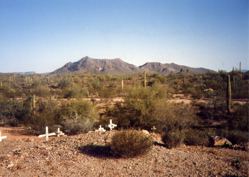 Ajo, AZ An Indian Cemetery on Ajo Mountain photo, picture, image