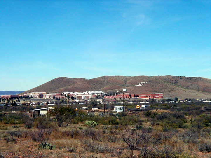 Alpine, TX Sul Ross University from just south of town photo, picture