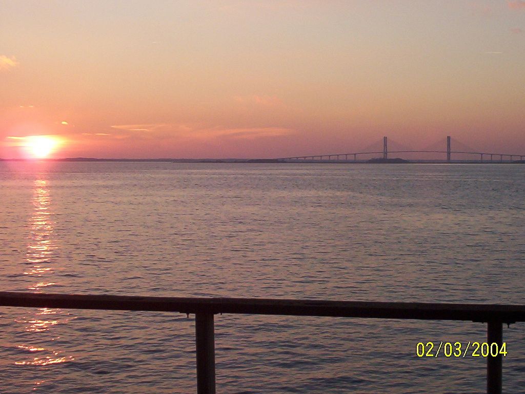 Brunswick, GA Sunset In Brunswick, GA Feb. 2004 photo, picture, image