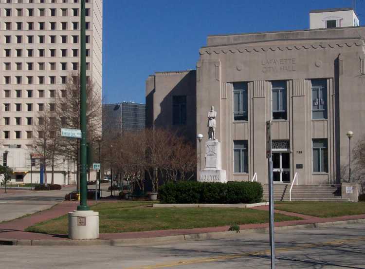Lafayette, LA General Mouton Statue at Old City Hall photo, picture
