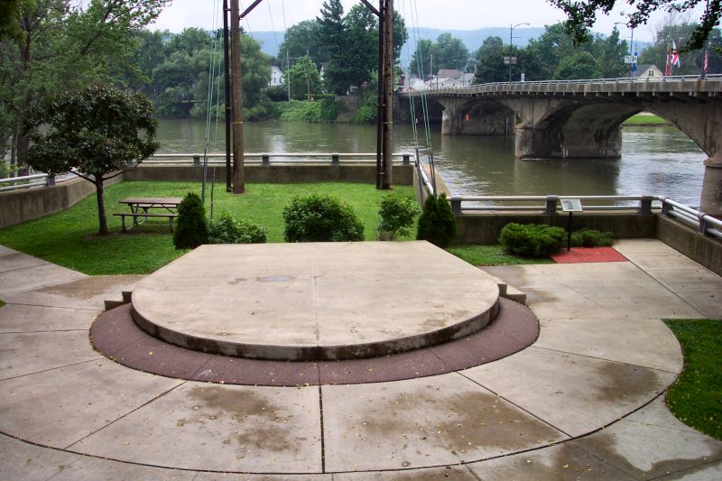 Warren, PA Outdoor theater in Soldier and Sailor Park in downtown Warren photo, picture, image