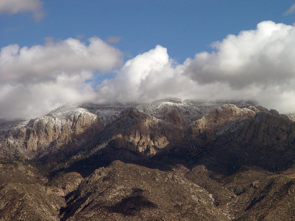 Albuquerque, NM SANDIA MOUNTAINS WINTER ALBUQUERQUE NEW MEXICO photo