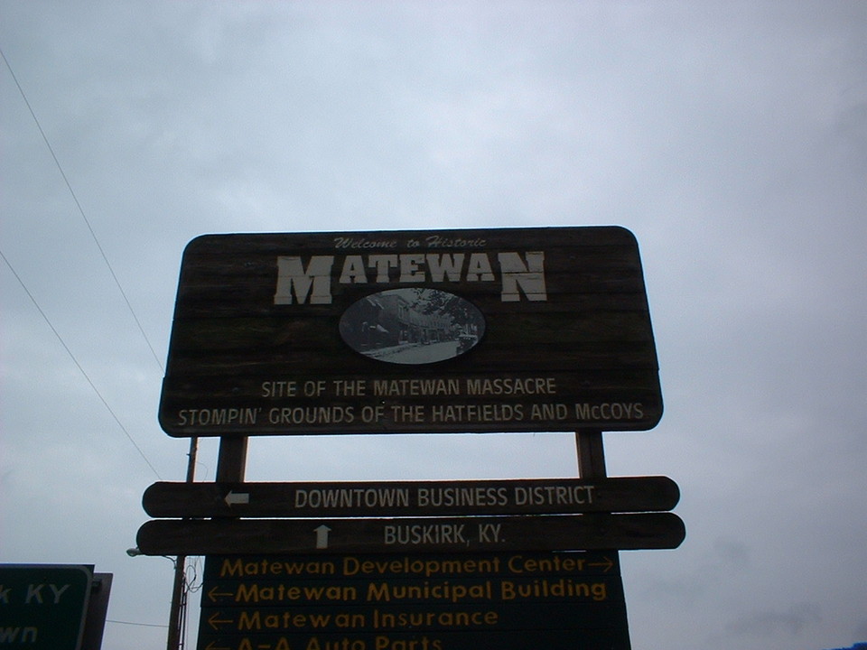 Matewan, WV Matewan Sign photo, picture, image (West Virginia