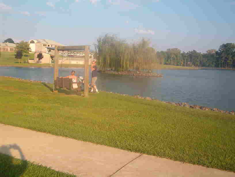 Pineville, NC park lake in Pineville photo, picture, image (North