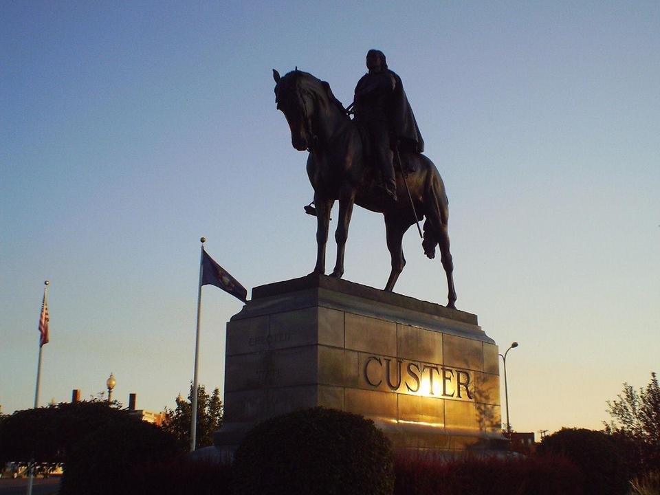 Monroe, MI This statue, titled "Sighting the Enemy," was erected in