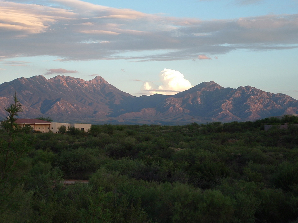 Green Valley, AZ Santa Rita Mtns. at sunset, Green Valley, AZ, USA