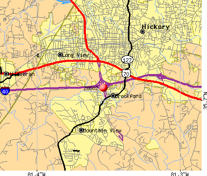 30 Hickory North Carolina Map Maps Database Source