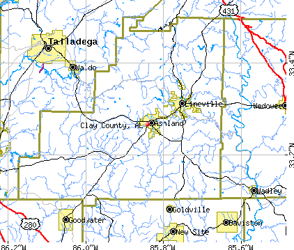 Clay County Alabama Map Clay County, Alabama Detailed Profile - Houses, Real Estate, Cost Of Living, Wages, Work, Agriculture, Ancestries, And More