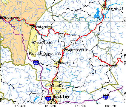 Fayette County Wv Map