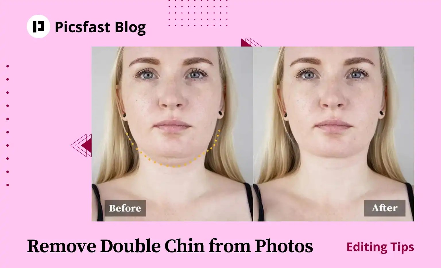 How to remove double chin from photo magically for free in 2024 Picsfast